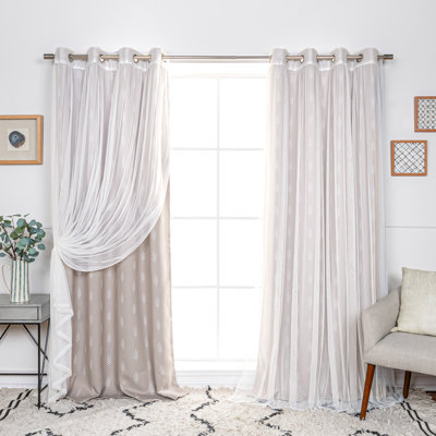 Rideau obscurcissant en polyester Kariyah