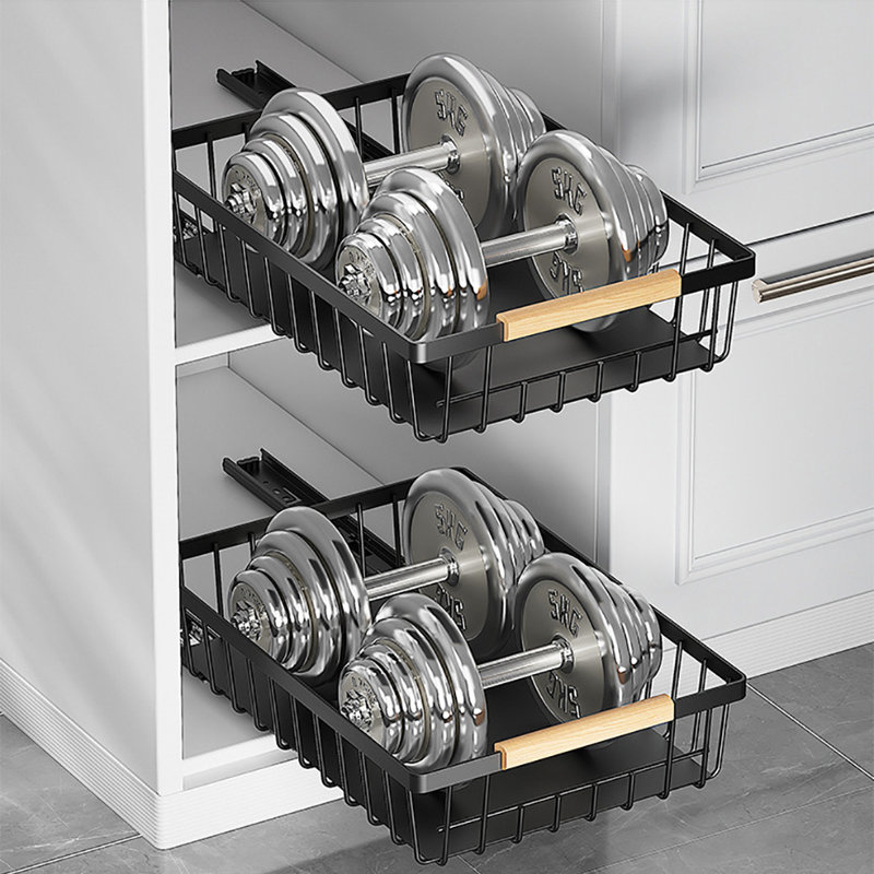 Pull Out Cabinet Organizer Slide-Out Drawers Organizers Under Sink for Kitchen and Pantry Storage