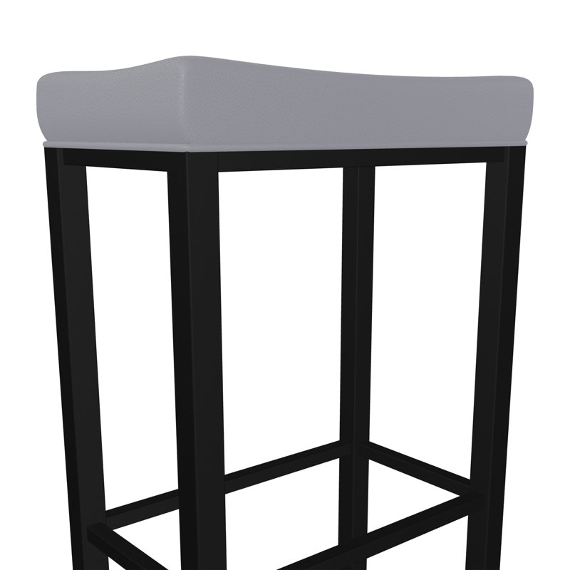 Groveland Bar & Counter Stool, Counter Stool (26" Seat Height), Steel Seat/Sable Onyx Frame