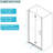 30"w X 72"h Shower Door, Matte Black. 1/4" Tempered Glass. Water-, Space, Adjustable Bathroom Barrier Partition Door Foldable Thick Isolation