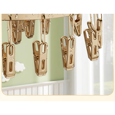 Baby Specific Clothes Rack, Sock Drying Tool, Balcony With Multiple Clips For Hanging Underwear And Underwear Drying Rack