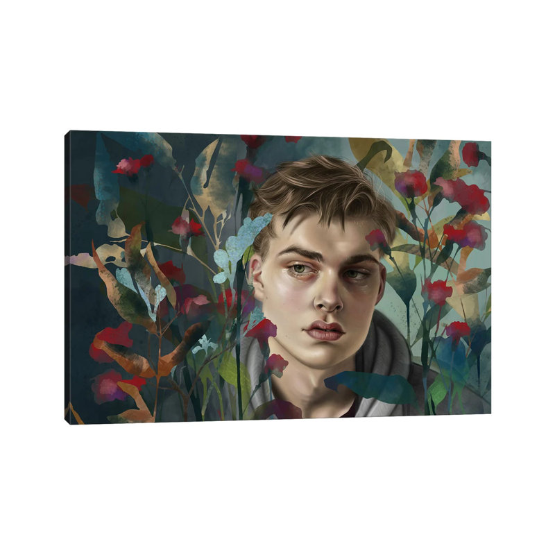 Garden 1 Piece Painting on Canvas, 30.48 cm H x 45.72 cm W, Wrapped Canvas