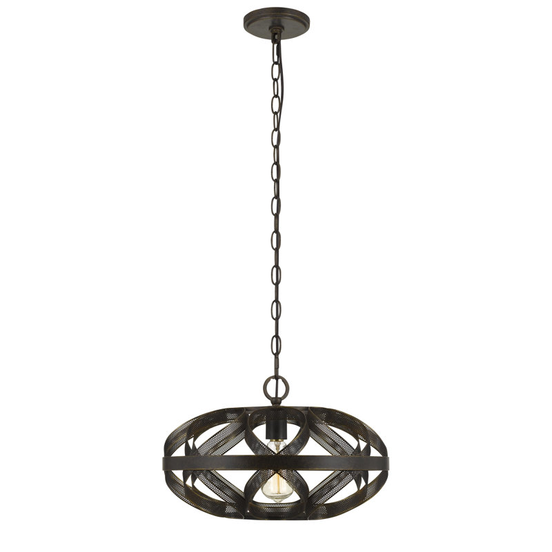 Luminaire suspendu géométrique à 1 lumière Bakker