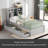 Jainam Bookcase Bed-911698238