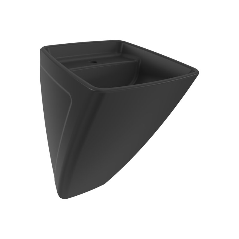 Venezia Monoblock Basin 1TH - 73x48x49cm, Matte Black
