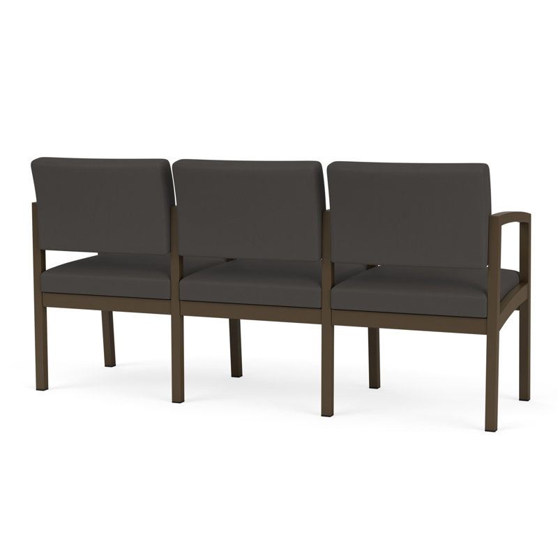 Structure en métal 3 places Lenox, Noir Patriot Plus - Vinyle lavable au chiffon, Bronze