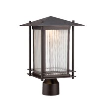 Freeport Coastal Elements LED 21 inch Oil Rubbed Bronze Outdoor Post Mount  Lantern, Low Voltage
