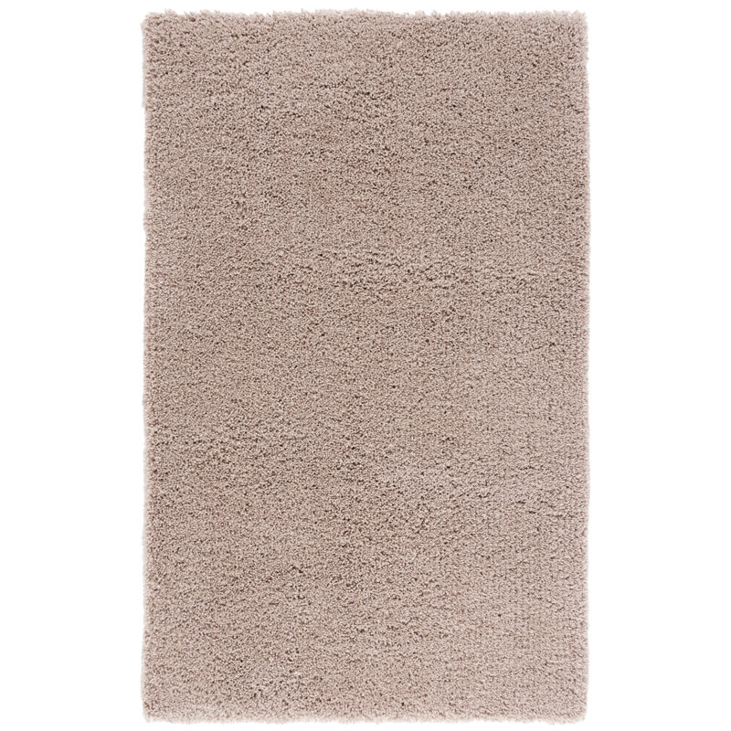 Assar Handmade Tufted Taupe Area Rug, Rectangle 3' x 5'