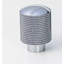 Modern Knurled Chrome Cylinder Knob-1492588462