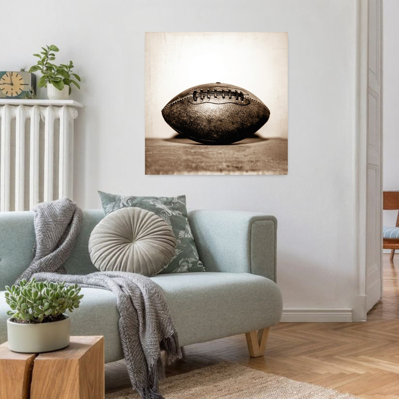 Art rétro football rétro, H 32 po x l 32 po