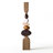 Handcrafted Rubber Wood Abstract Stacked Sculpture