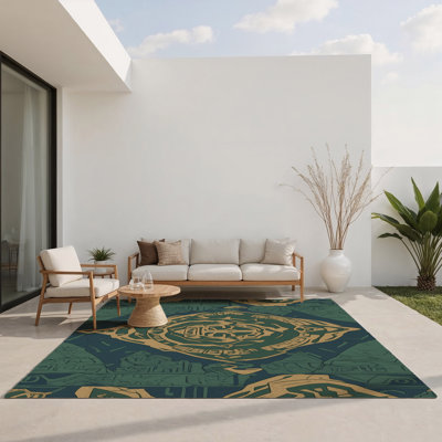 Tapis intérieur et extérieur Radiant Shrine