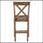 Tan And Weathered Oak Counter Height Stools With Cross Back (Set Of 2)