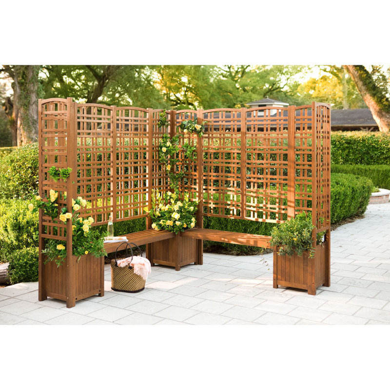 Clitherall Solid Wood Eucalyptus Outdoor Bench