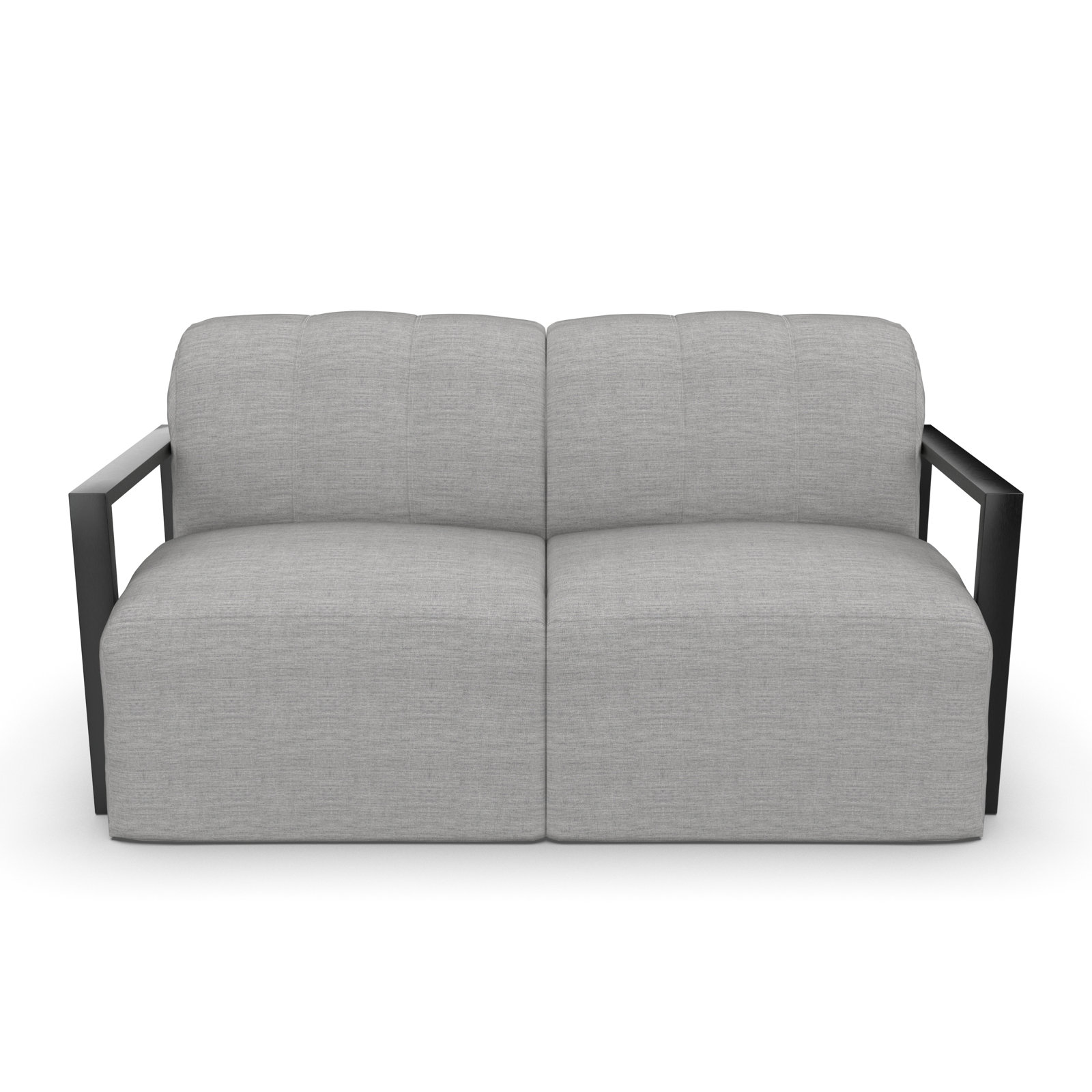 Rosalie 62" Sunbrella® Patio Loveseat, Gray