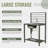 Outdoor Kitchen Island With Storage, Aluminum Kitchen Storage Island Stainless Steel Outdoor Sink W/Faucet & Drainboard, Freestanding Storage Shelves With Protective Cover Indoor Outdoor