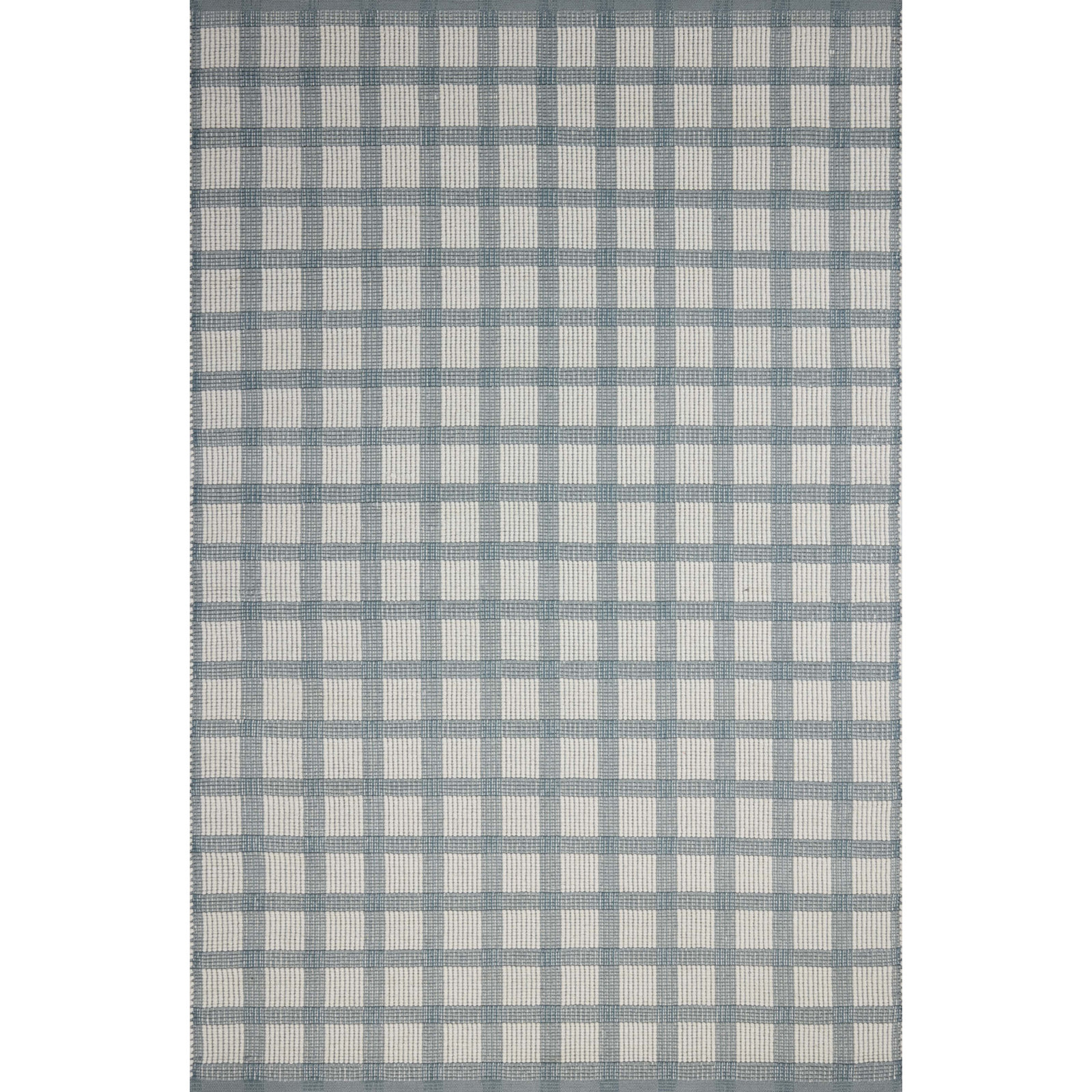 Ryder Blue / Ivory Area Rug, Rectangle 9'3" x 13'
