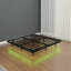 Grandes bases de lit flottantes avec lumières à DEL, lit plateforme en métal, solide et stable, sans bruit, aucun sommier requis, assemblage facile-805361633