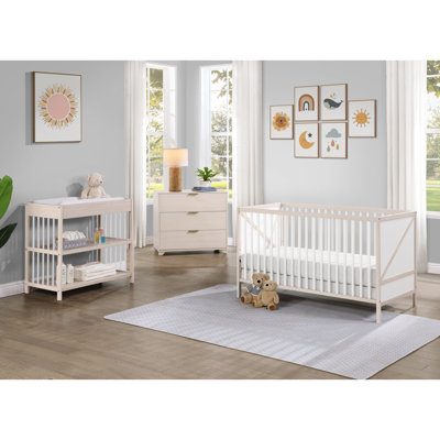 Pixie Zen 3-In-1 Crib In Washed Natural/White