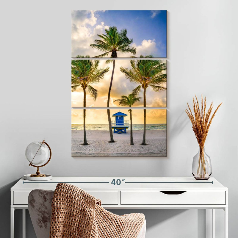 Nicci, lever de soleil idyllique sur la plage de Floride, H 32 po x l 20 po