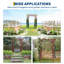 Treillis de jardin en bois de sapin robuste, pergola à plateau 85 po pour plantes grimpantes-131381050