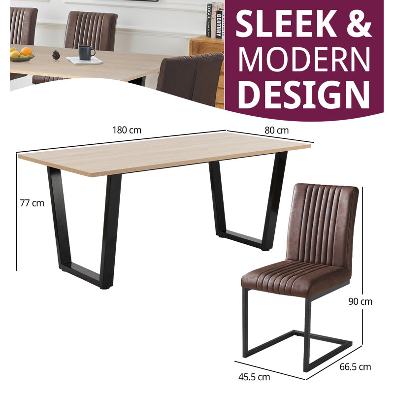 Abinash 6 - Person Dining Set