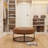 Owen Genuine Leather Round Ottoman-1381695356
