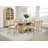 Cowen Cane Counter Height Storage Dining Table Beige Oak