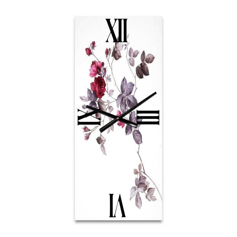 Horloge murale Wildflowers II, Grand