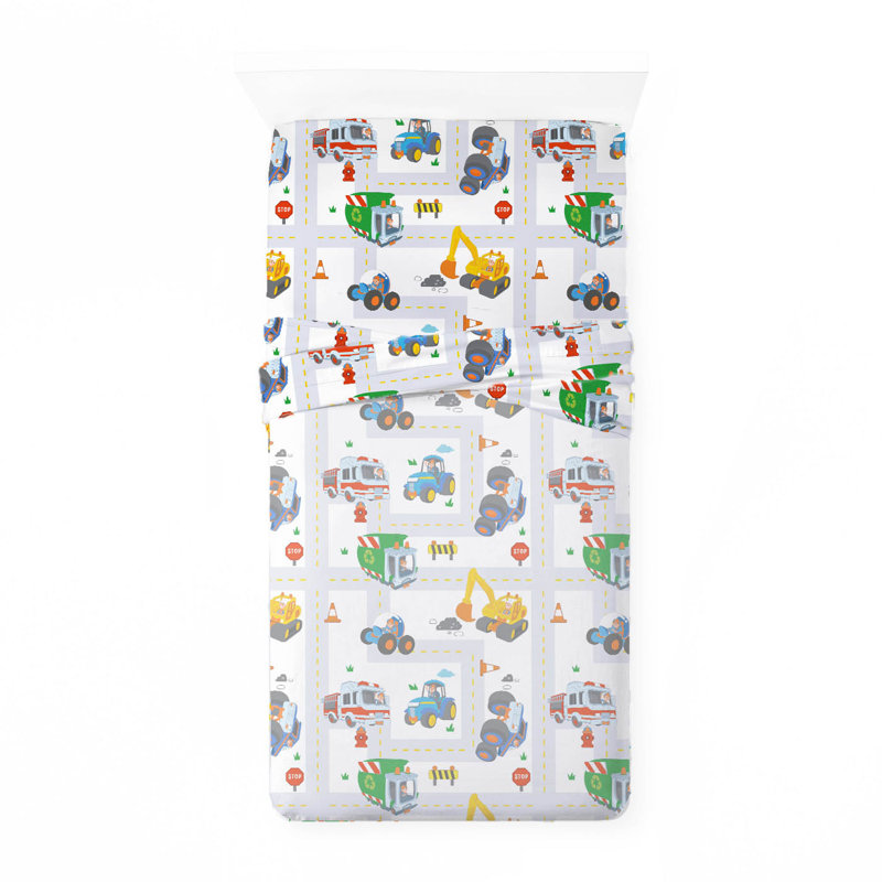 Blippi How Does This Work 3 Piece Toddler Sheet Set
