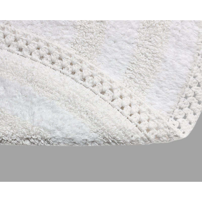 Tapis pour salle de bain Adiraica, Blanc