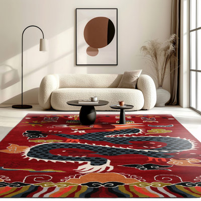 Tapis chinois en laine touffeté à la main 5 x 8 po