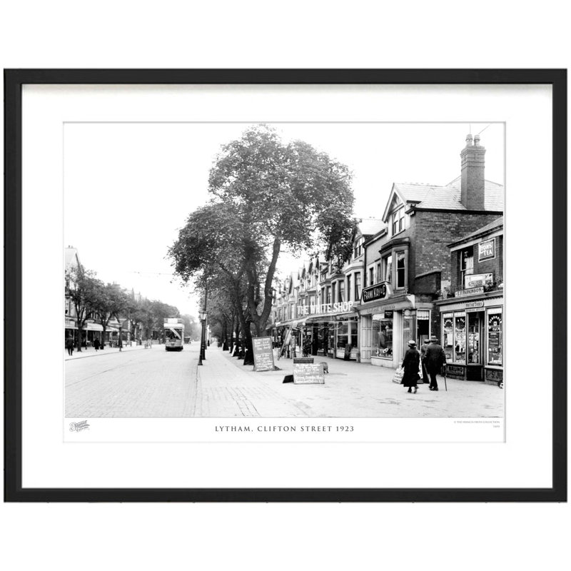 Lytham, Clifton Street 1923 - Single Picture Frame Print, 40cm H x 50cm W x 2.3cm D