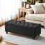 Banc de rangement rembourré en polyester 48,8 po-355329020