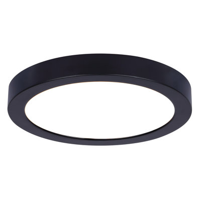 LED Black Disk Flush Mount