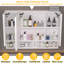 Armoires de salle de bain modernes de 39 po x 28 po, armoires à pharmacie avec miroirs et lumières DEL, armoire de rangement de salle de bain avec compartiments de rangement à plusieurs niveaux