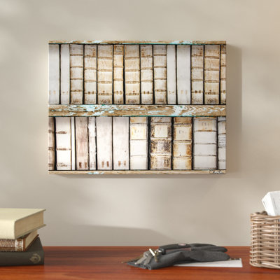 « rétro bibliorom », impression sur toile tendue