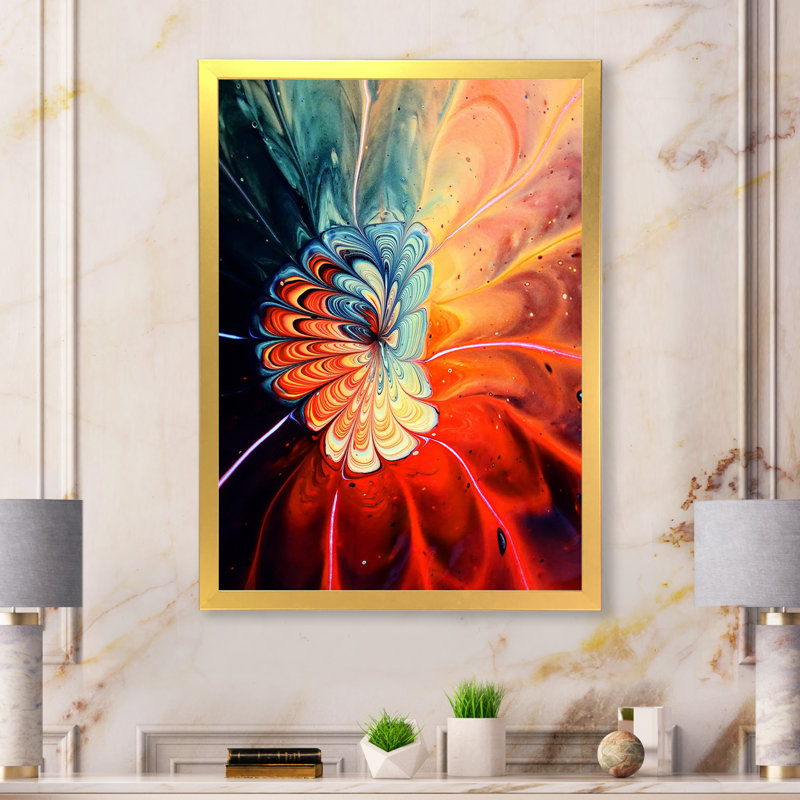 Reproduction d'art sur toile, "Abstract", Impression dorée sur toile encadrée, H 12 po x l 8 po x P 1 po