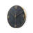 Gray Gold Round Analog Wall Clocks