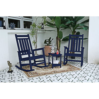 Ensemble de chaises berçantes 3 pièces