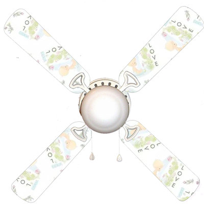 Ventilateur de plafond 4 pales 42 "