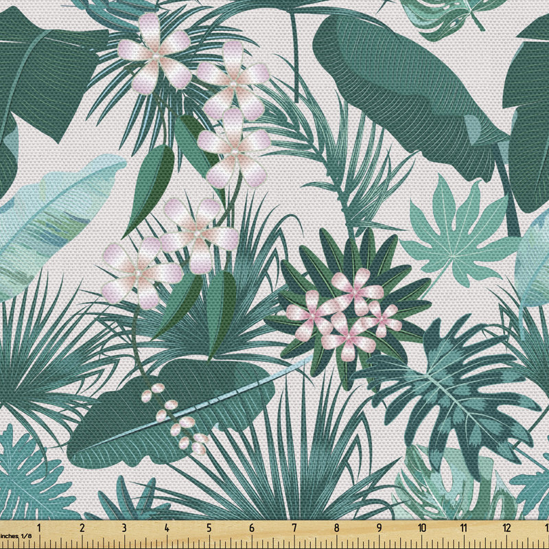 Peddireddy Jungle Flowers and Leaves Fabric