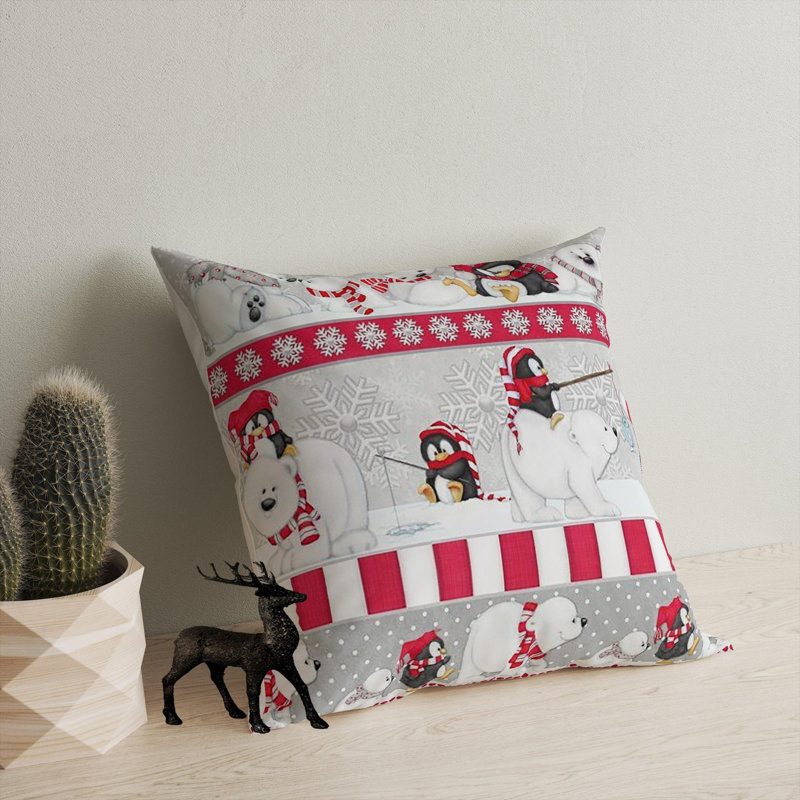 Coussin lavable de qualité supérieure, 17,0 x 17,0 pouces, 50% coton / 50% polyester, rembourrage en silicone, fermeture à glissière dissimulée | Doux, confortable et repassable | Parfait pour la décoration intérieure, le salon et la chambre à cou