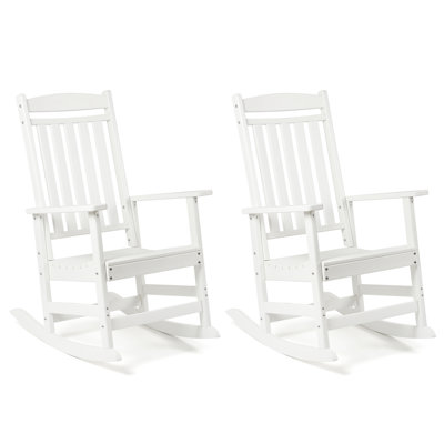 Chaise berçante d'extérieur en plastique