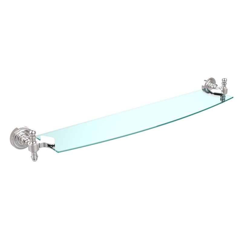 Godinez Bracket Shelf, 28", Polished Chrome