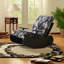 Chaise berçante moderne en bois massif rembourré-101308240