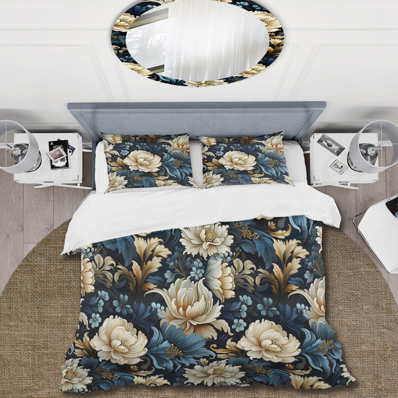 Ensemble de housse de couette Maelani, Housse de couette pour grand lit et 2 taies décor