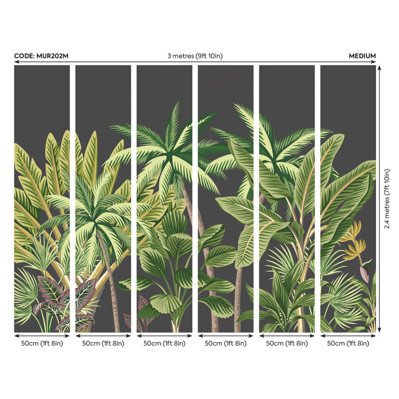 Rebecka Trees Wall Mural, Verdant