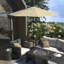 Parasol en bronze 11 pi avec manivelle en aluminium beige Pacifica-1548542991