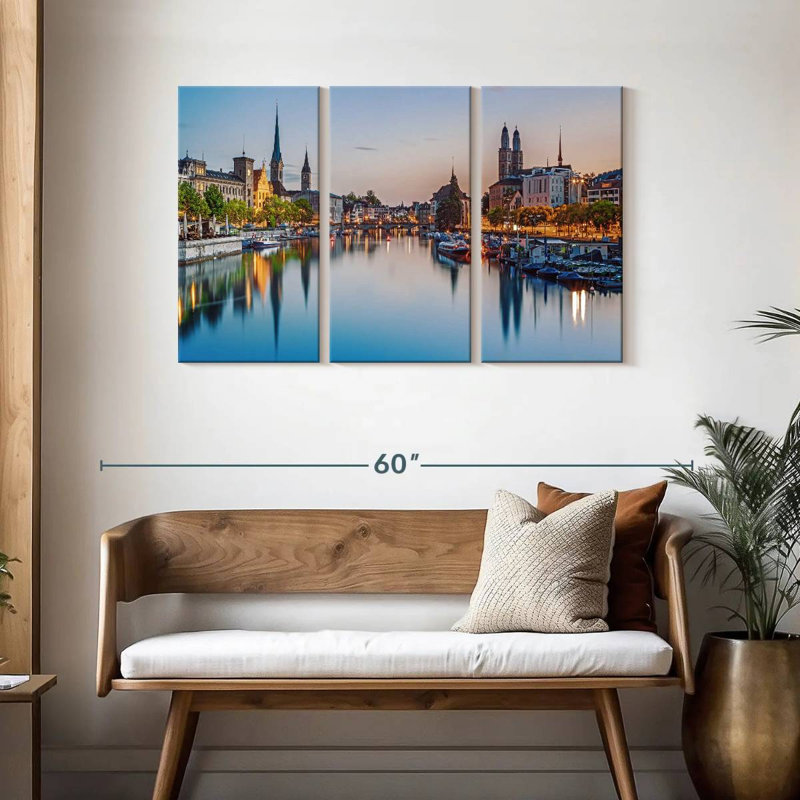 Sebbie Limmat River, 28" H x 45" W